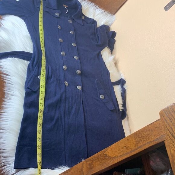 Free People Double Breasted Military Cardigan Size Small - Picture 9 of 9